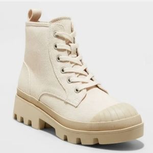 New Women's Teagan Lace-Up Sneaker Boots - Universal Thread™ Cream